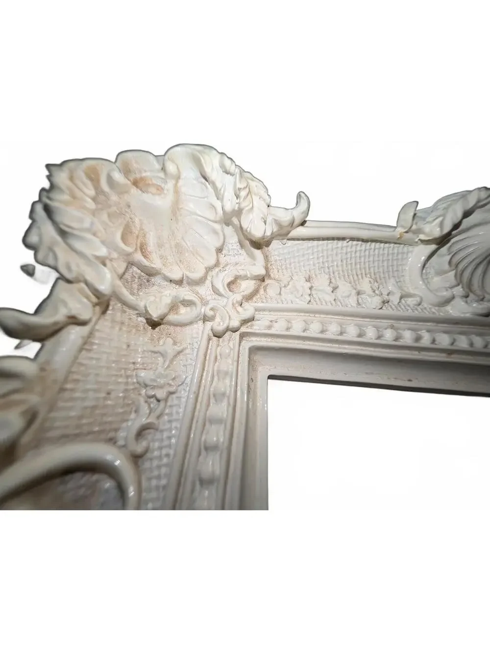 Vintage Ornate White Decorative Picture Frame